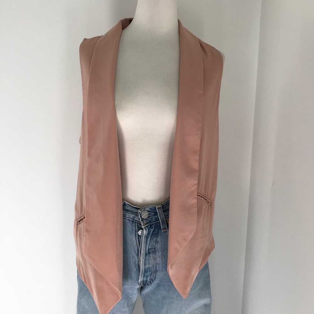 Blush pink vest